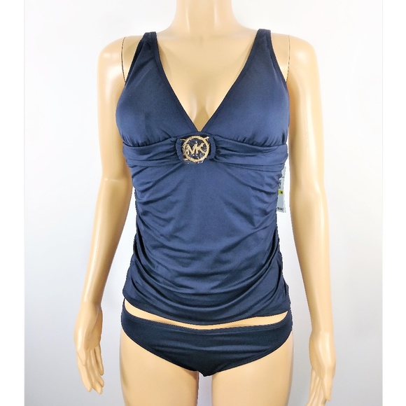 Michael Kors Navy Blue 2PC Swimsuit - Picture 1 of 4